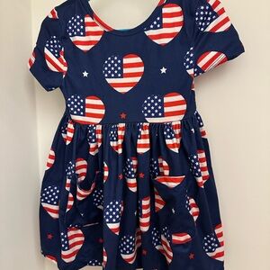Mila + Rose Patriotic Heart Print Dress